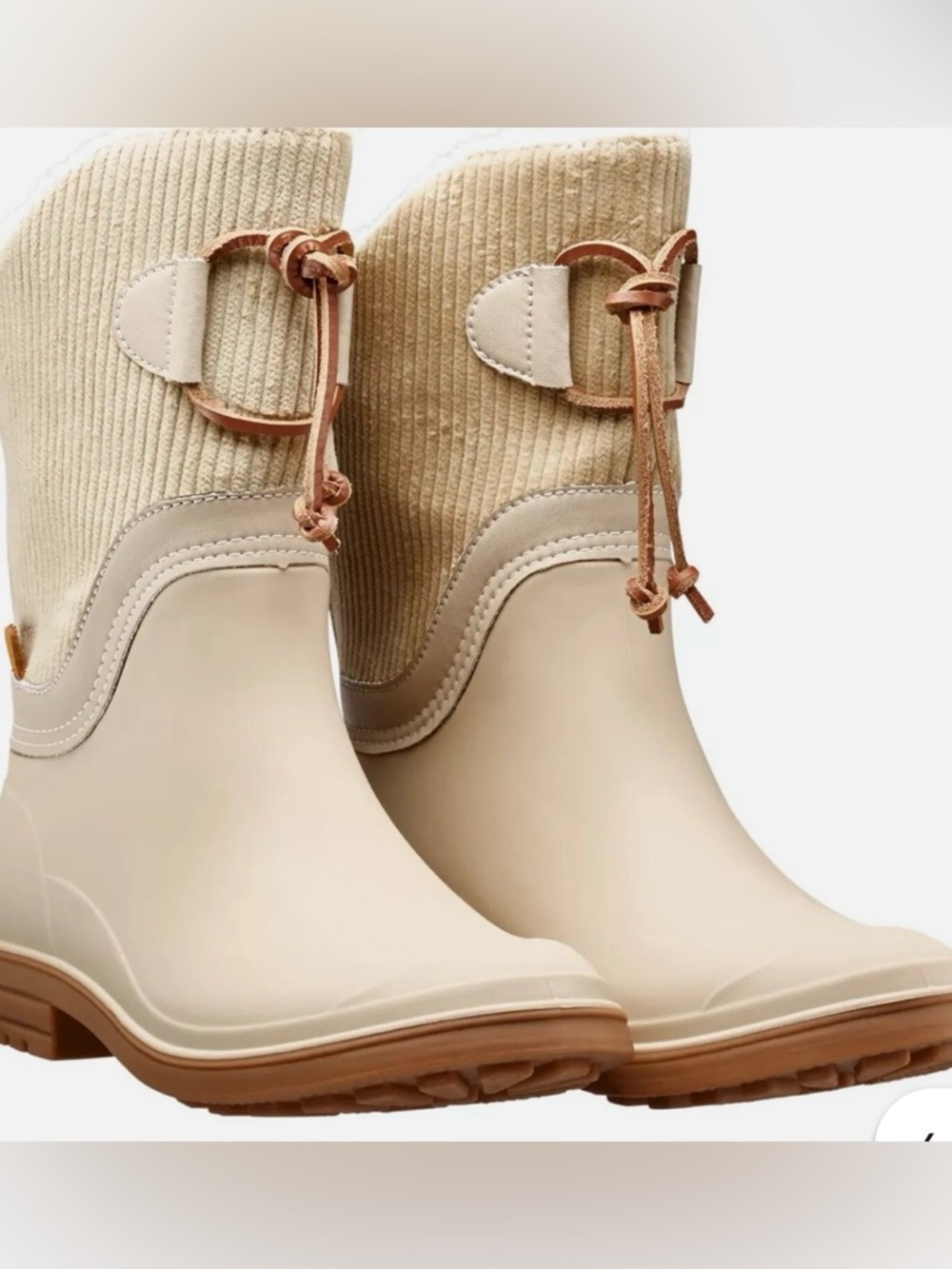 New ALPINE DESIGN X KAMIK WOMENS HAZEL SHORTIE BOOTS IVORY 7